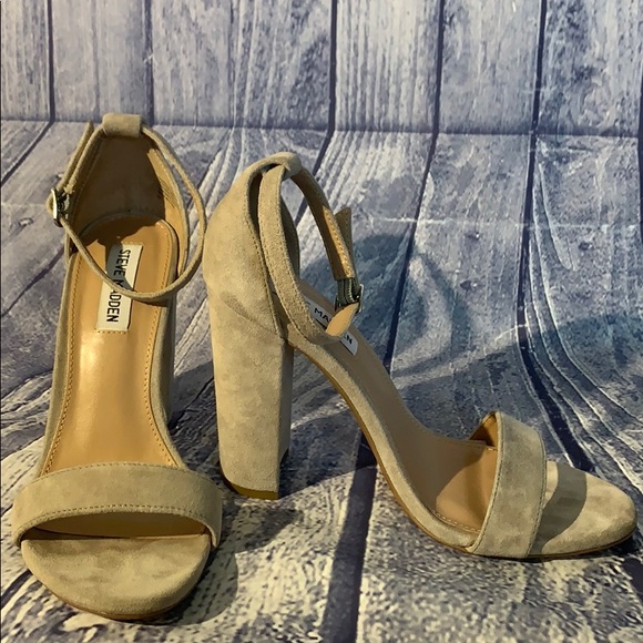 steve madden strappy block heels